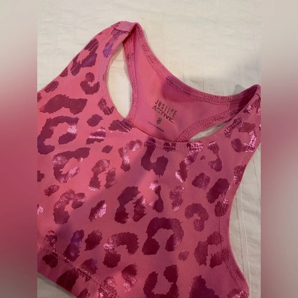 Justice athletic pug shirt and top set